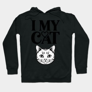 I Love My British Longhair Cat Ears Cat Breed Hoodie